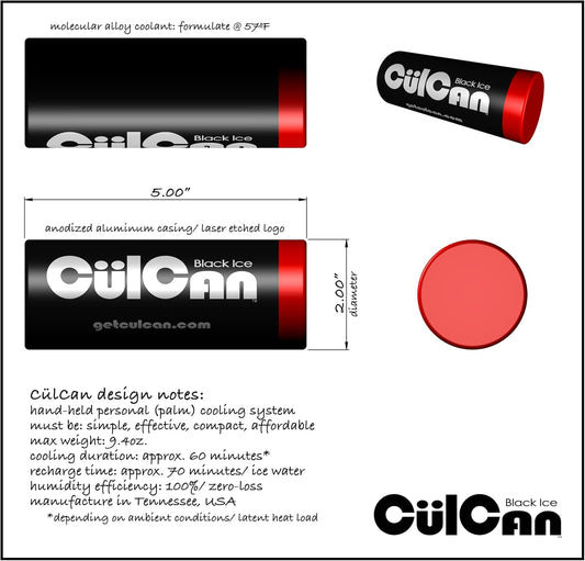 The Culcan by Cooling. Unique Hand, Palm, and Body Cooling Device Helps You Cool down Rapidly to Improve the Quality of Your Workouts, Outdoor Activities and Comfort in Hot Summer Weather
