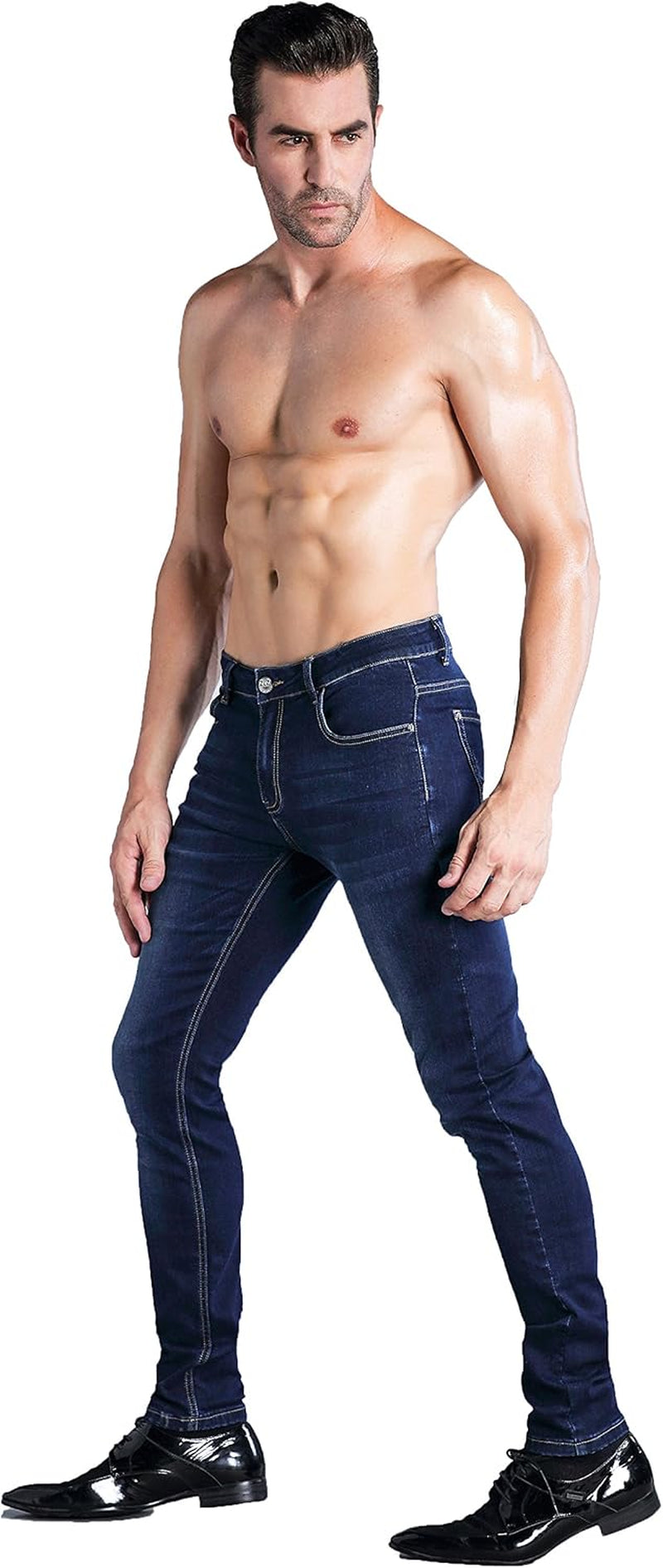 ZLZ Jeans Pants Slim Fit, Younger-Looking Fashionable Colorful Comfy Stretch Jeans Pants for Men, Skinny Jeans Stretch Fit …