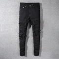 Men's Black Ripped Skinny Jeans - AMIRI Style