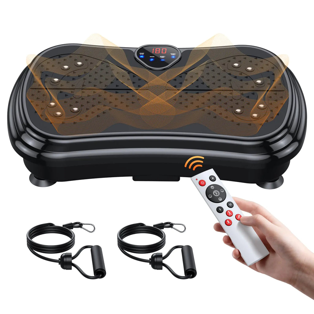 PUREROYI Vibration Plate Exercise Machine Vibration Plate Platform for Lymphatic Drainage Whole Body Vibrate Fitness Platform with 400 Lbs Capacity Helps Weight Loss Shaping Wellness