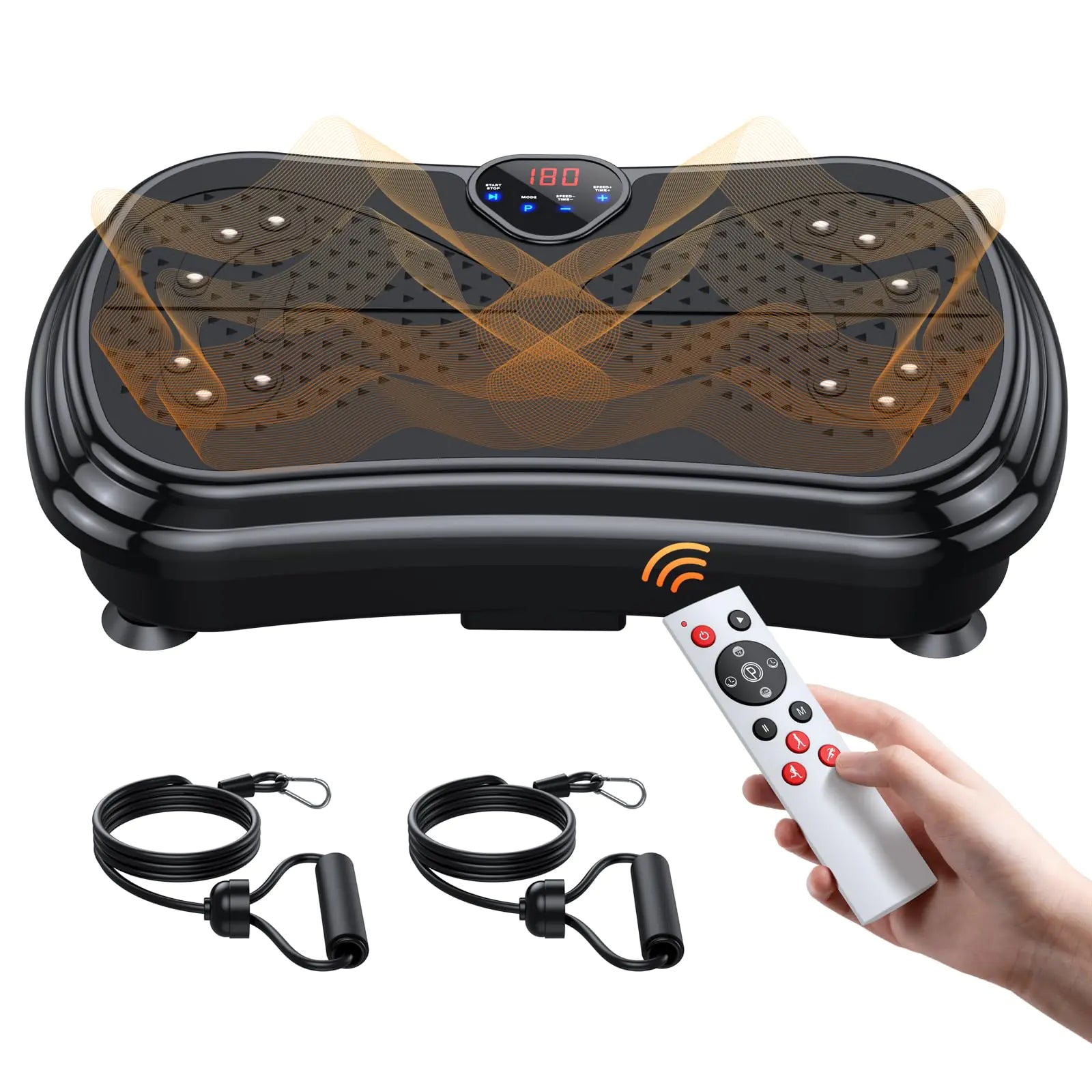 PUREROYI Vibration Plate Exercise Machine Vibration Plate Platform for Lymphatic Drainage Whole Body Vibrate Fitness Platform with 400 Lbs Capacity Helps Weight Loss Shaping Wellness